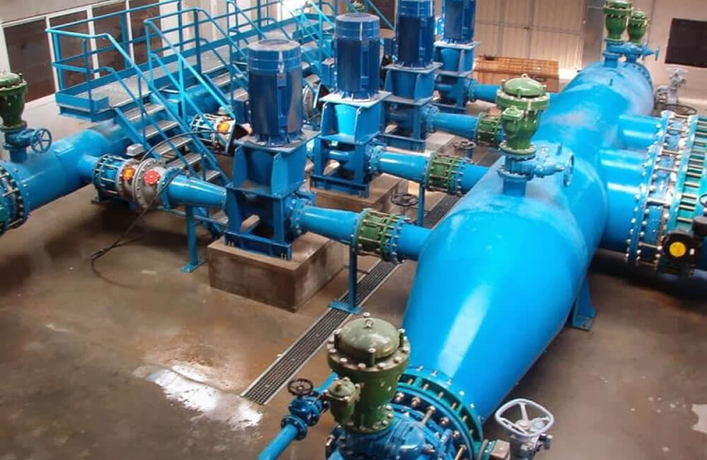 Instalación de bombas y red de tuberias