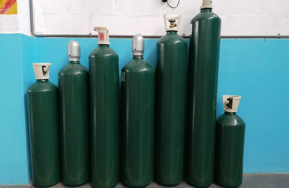 Bidones para gases medicinales e industriales